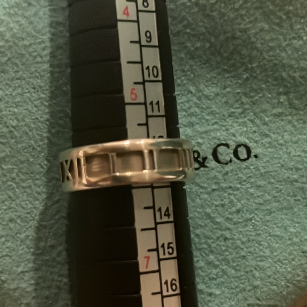 Tiffany&Co. 'Atlas' Collection Ring in Sterling Silver (size 6)